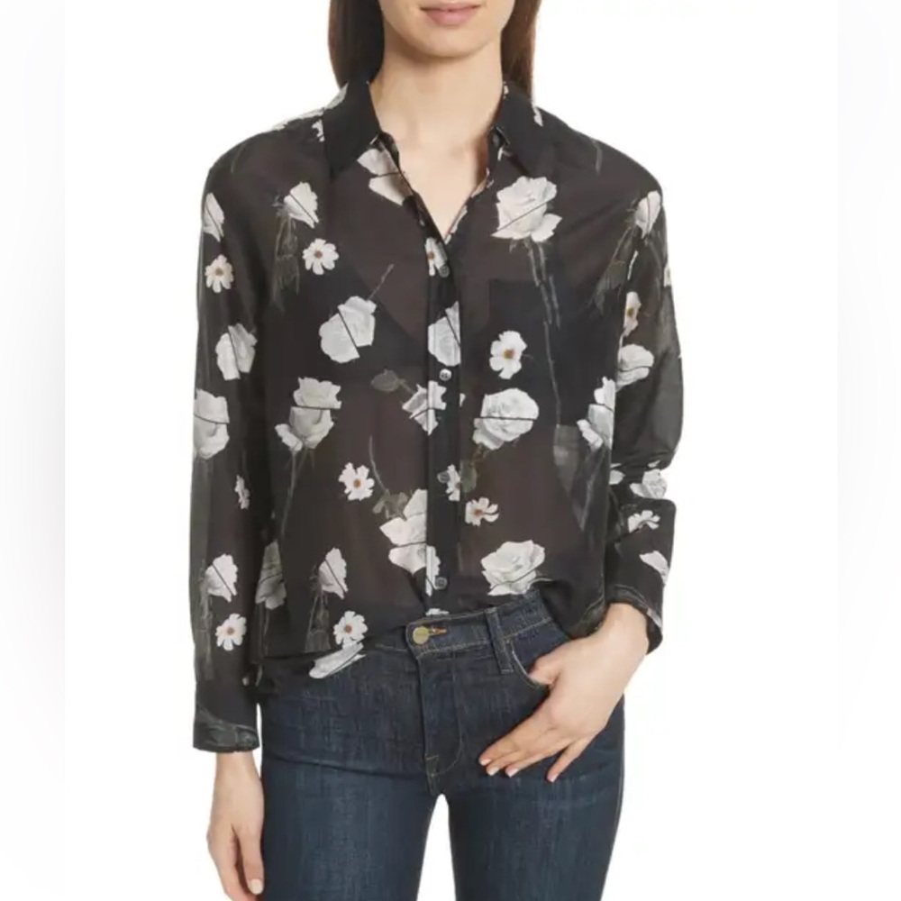Equipment Daddy Floral Cotton & Silk Shirt